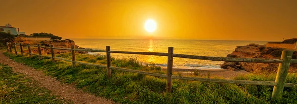 Walk Vinaroz Coast Sunrise Spain — Stock Photo, Image