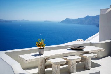 güzel santorini peyzaj