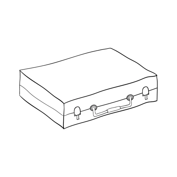 Mala isolada ícone linear plano mínimo único para aplicação —  Vetores de Stock