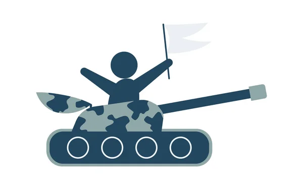 Tank-Symbol im trendigen flachen Stil isoliert auf dem Hintergrund. Tank Symbol Vektor Illustration. — Stockvektor