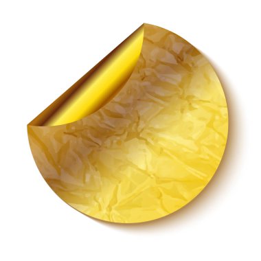 Altın kaplama folyolu çıkartma