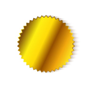 Star sticker empty with shadow