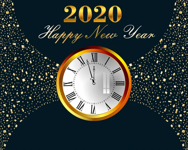 伟大的明信片新年2020 — 图库矢量图片