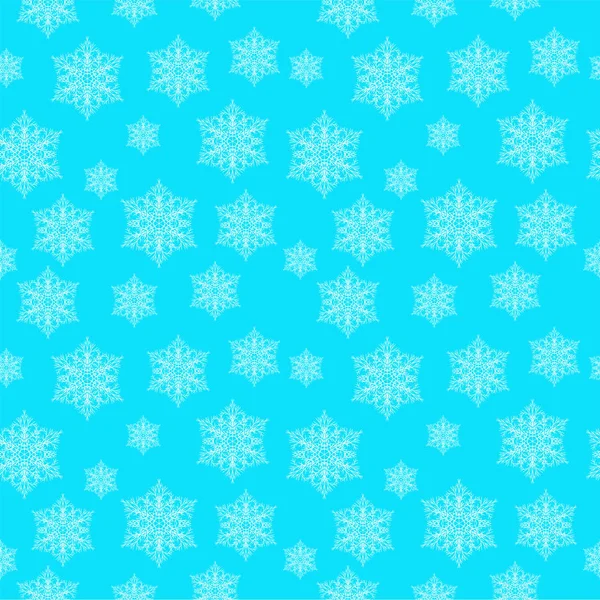 Snowflakes Seamless Pattern Fabric Decor — Stock Vector
