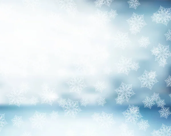 Фон Белый Снег Декор Праздник — стоковый вектор