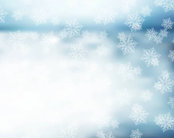 Фон Белый Снег Декор Праздник — стоковый вектор