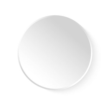 Etiket beyaz ve gölgeli.