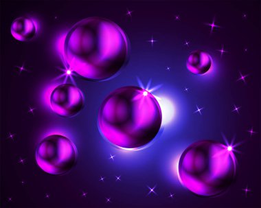 Bokeh odaklı ışıklarla soyut çok renkli arkaplan