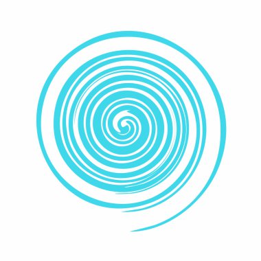 Beyaz bir arka plan üzerine huni