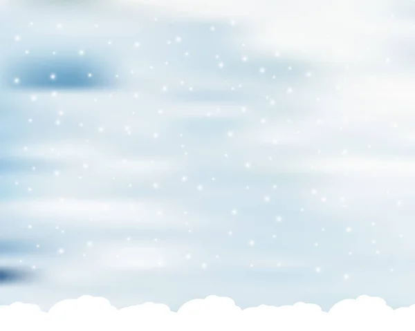 Pozadí Vánoční Výzdoba Bílý Sníh — Stockový vektor