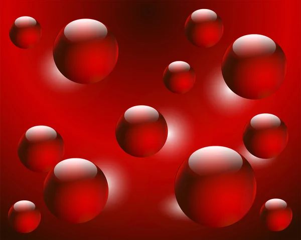 Кульки Червоного Кольору Фону — стоковий вектор