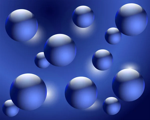 Кульки Синього Кольору Фону — стоковий вектор