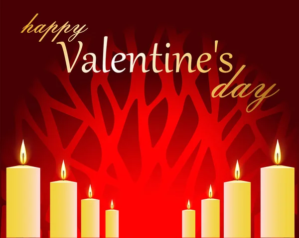 Joyeuses Cartes Voeux Saint Valentin — Image vectorielle