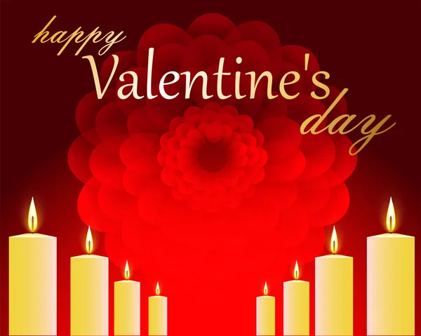 Joyeuses Cartes Voeux Saint Valentin — Image vectorielle
