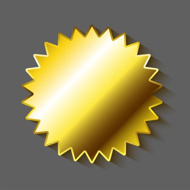 Altın yıldız Sticker boş dekor