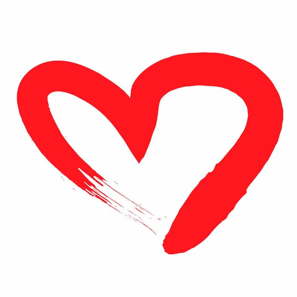 Heart Valentine Day Decor Isolated — Stock Vector