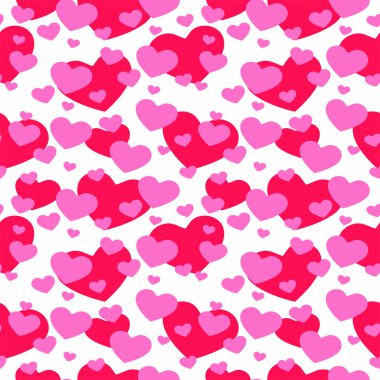 Pembe kalp pürüzsüz desen