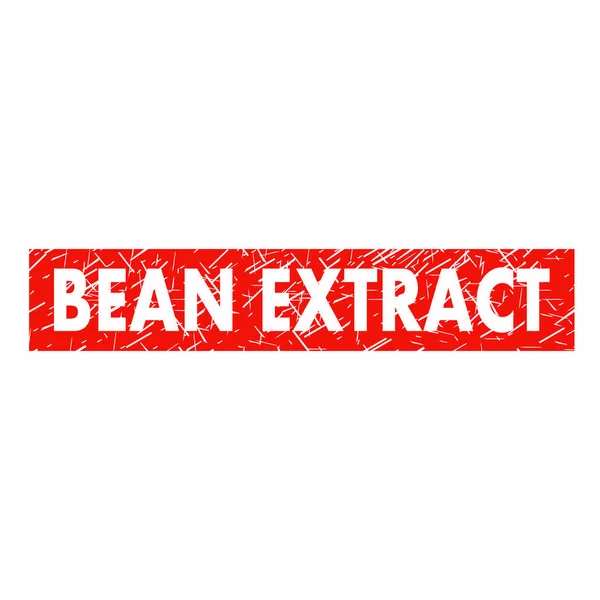 Bean Extract Red Stamp Text Isolated — Stock Vector