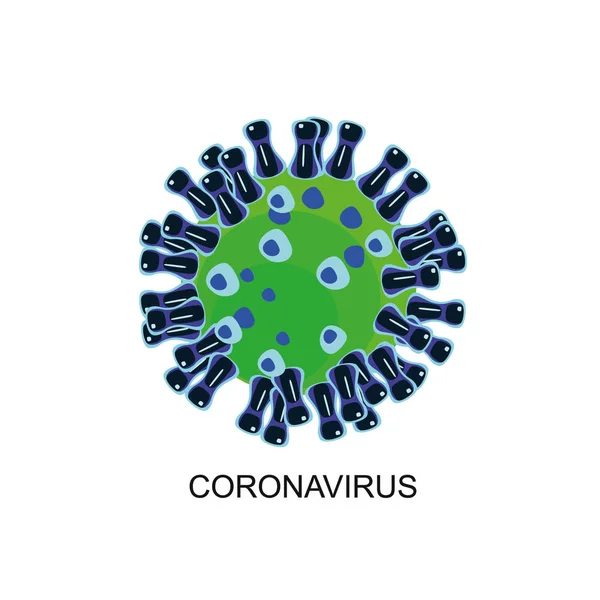 Vecteur Coronavirus Sur Fond Blanc — Image vectorielle