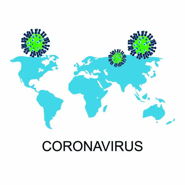 Coronavirusinfectie Aarde — Stockvector