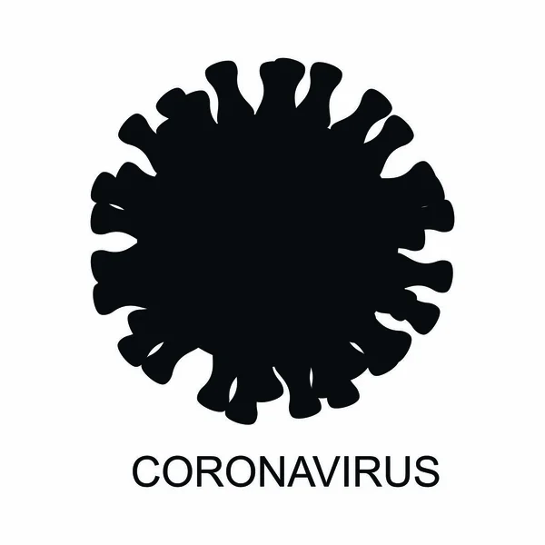 Coronavirus Vettore Sfondo Bianco — Vettoriale Stock