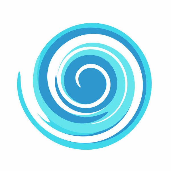 Funnel frame blue on a white background