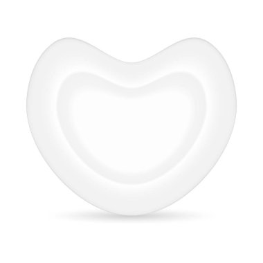 plaka kalp, gerçekçi vektör çizim şeklinde