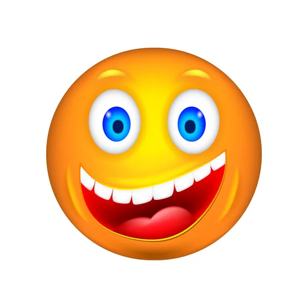 Smiley. 3D vektör çizim.