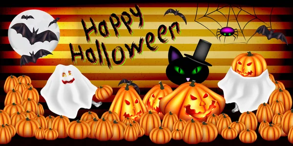 Cadılar Bayramınız Kutlu Olsun. Cadılar Bayramı için Festival illüstrasyon.