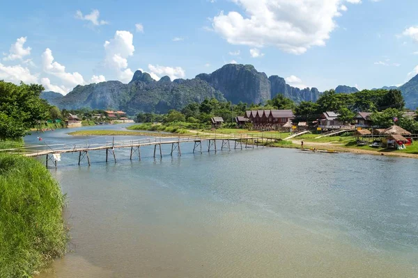 River song v Vang Vieng — Stock fotografie