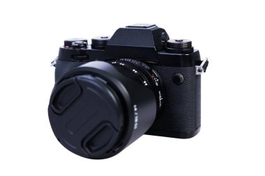 dijital kamera üzerinde beyaz izole