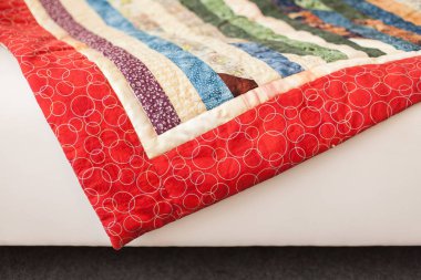 Patchwork yorgan arka plan olarak bir parçası.