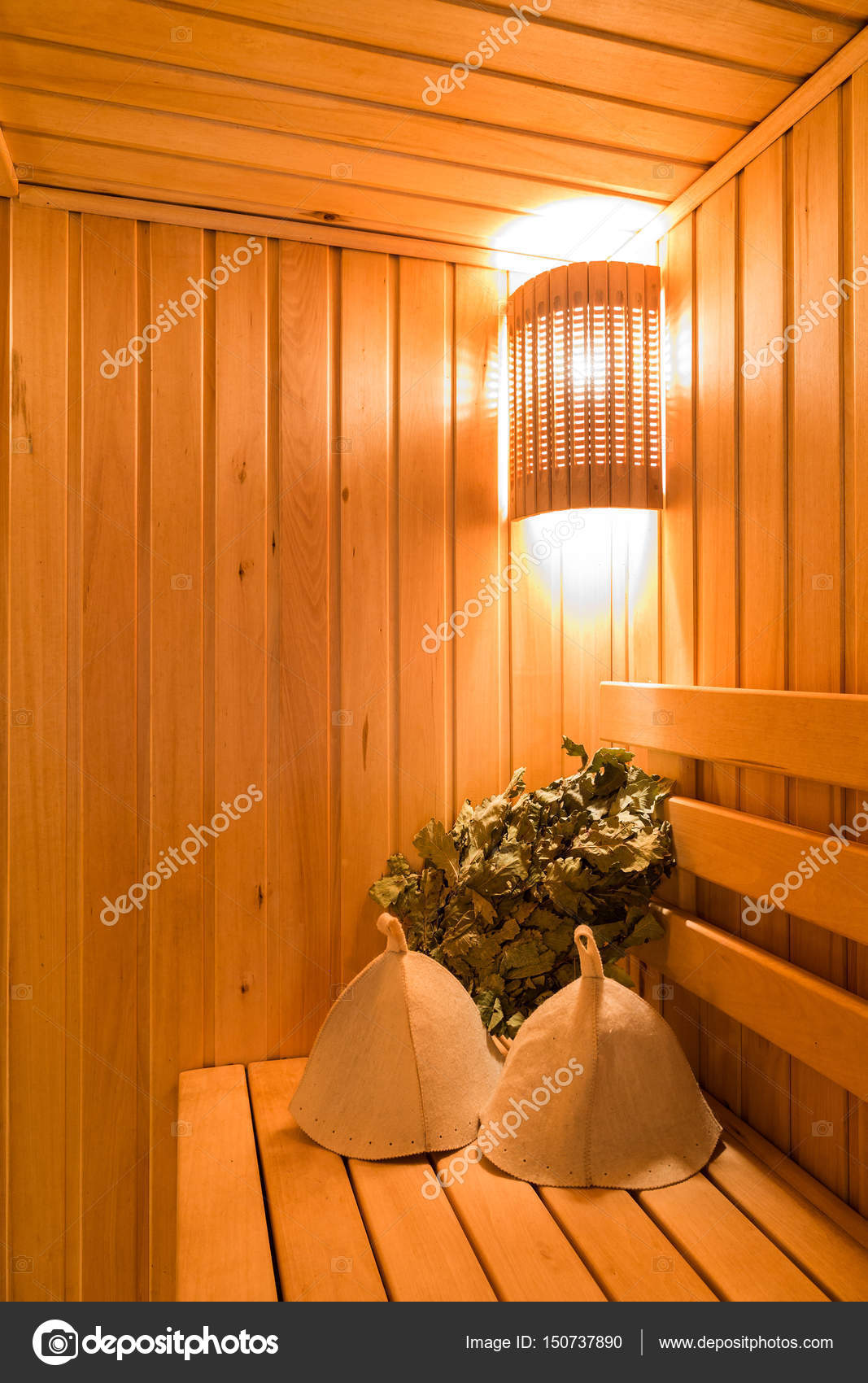 Interior Of A Sauna Advantage For Health Oak Brooms For A