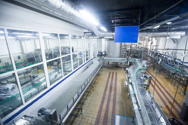 Rostov Don Russia March 2008 Automated Beer Bottling Production Line — Stock Photo, Image