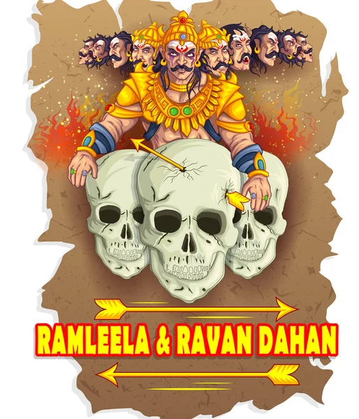 Ravan çiziminde Dussehra Navratri Festivali Türkiye poster