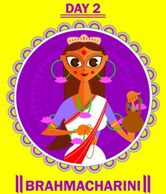 Tanrıça gösterim amacıyla Navaratri ve durga pooja (mutlu Dussehra)