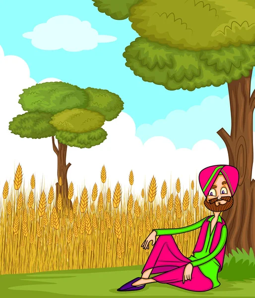 Ilustración Lohri Para Festivales Punjabi — Archivo Imágenes Vectoriales