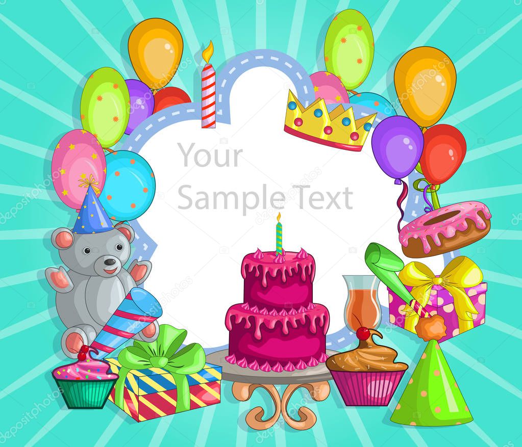 happy birthday vector design for greeting and banner
