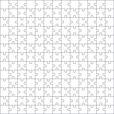 Beyaz jigsaw puzzle desen arka plan olarak