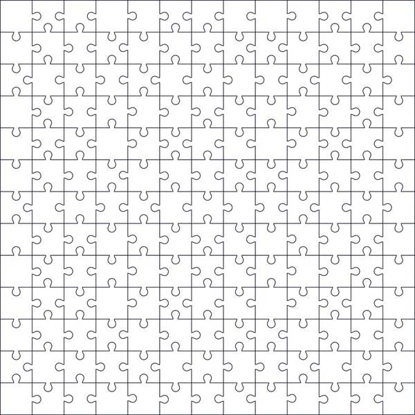 Witte puzzel patroon als achtergrond — Stockvector