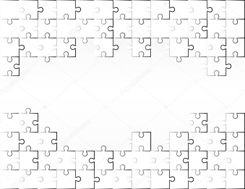 Vetores de Layout De Peças De Quebracabeça E Jogo De Mosaico De