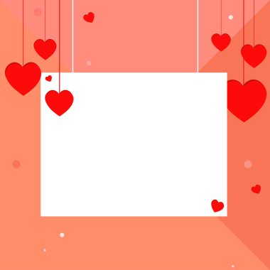 Kalpleri ile parlak kartı. Sevgililer günü. kalp arka plan. sevgi ve romantik