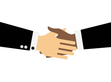 Vektör simge el sıkışma. İş