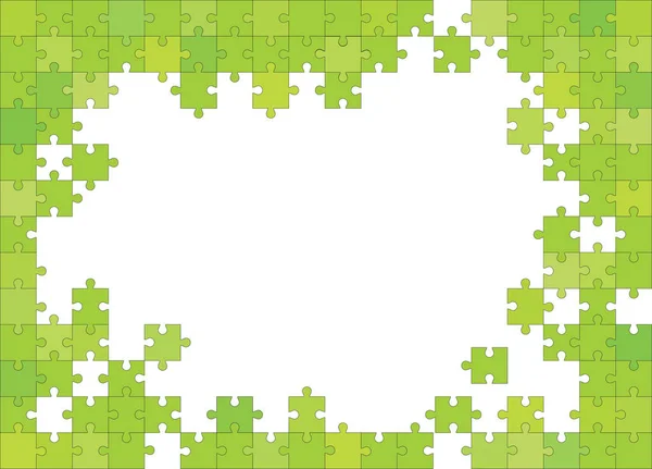 Vector abstracte kleurrijke achtergrond gemaakt van witte puzzelstukjes en plek voor uw inhoud. — Stockvector