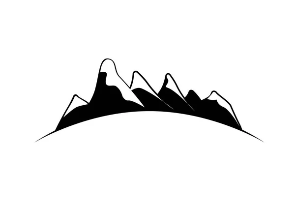 Montagne Illustration Abstraite Logo — Image vectorielle