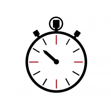 Kronometre simgesi. Saat logosu