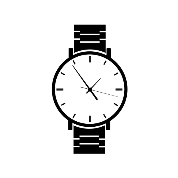 Икона Запястья Классические Мужские Механические Часы Браслетом — стоковый вектор