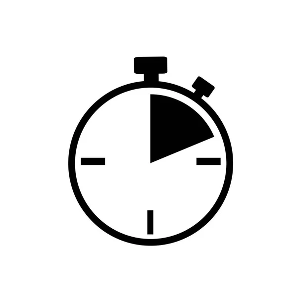 Stoppuhr Symbol Uhr Logo — Stockvektor