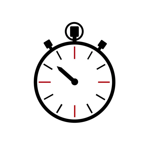 Icono Cronómetro Reloj Logo — Vector de stock