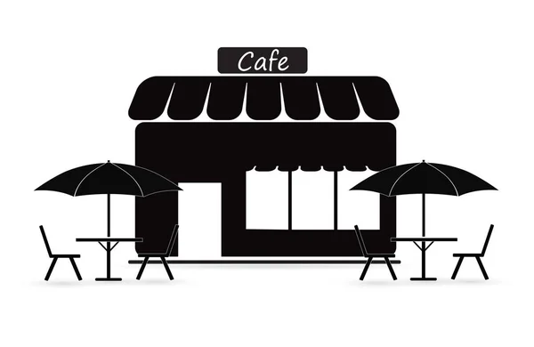 Restaurante Ícone Glifo Café — Vetor de Stock